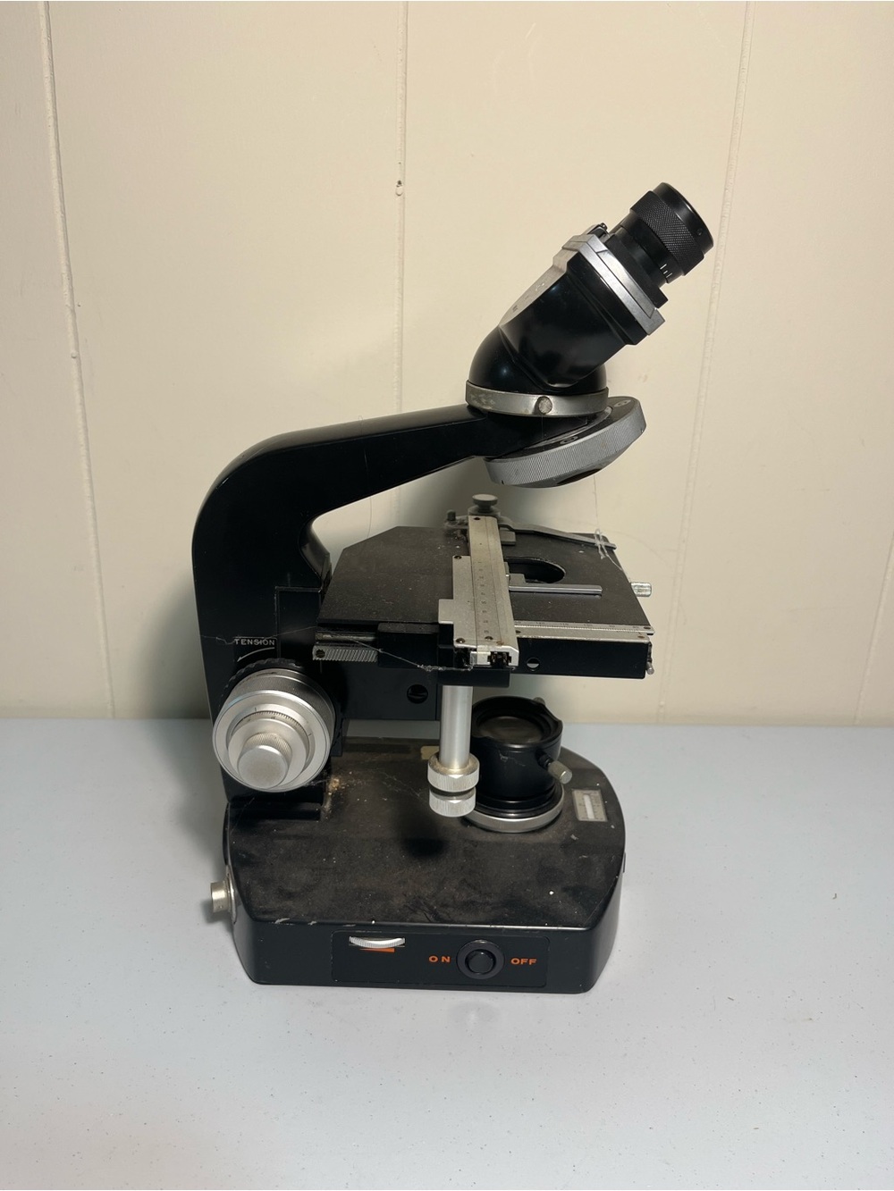 Black Compound Microscope for Educational and Lab Use